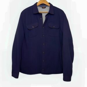 Tailor Vintage Men’s Size XXL Navy Sherpa Fleece Lined Jacket Shacket